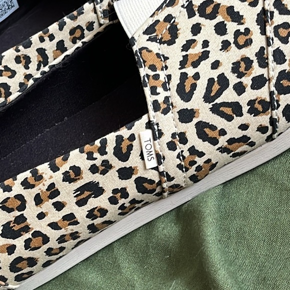 Brand New Toms Alpargata Birch Leopard Print Canvas Slip On Shoes Animal Jungle - Picture 7 of 15